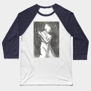 Embrace - Charcoal Drawing Baseball T-Shirt